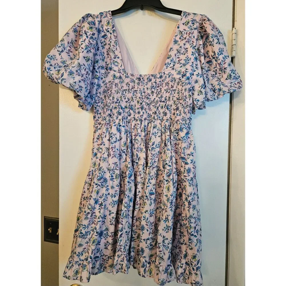 Jessica Simpson Floral Boho Mini Dress Size M - Picture 2 of 4